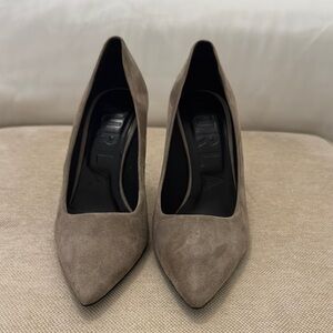 Furla Tan Heels Classic Suede Pumps - Sz 39